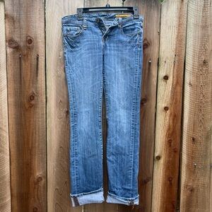 Seven7 designer jeans size 28 premium denim straight cut pants